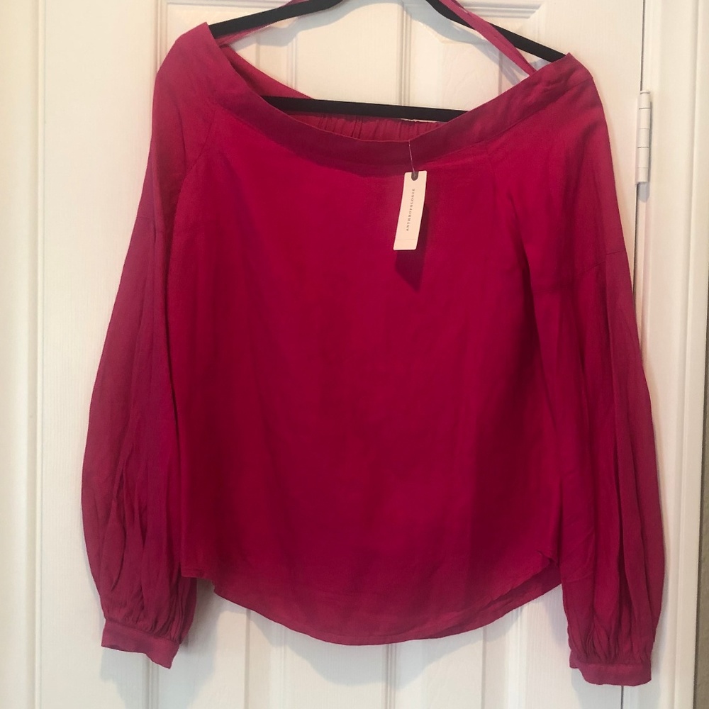 Anthropologie Floreat Mazza Bell Sleeve Blouse
